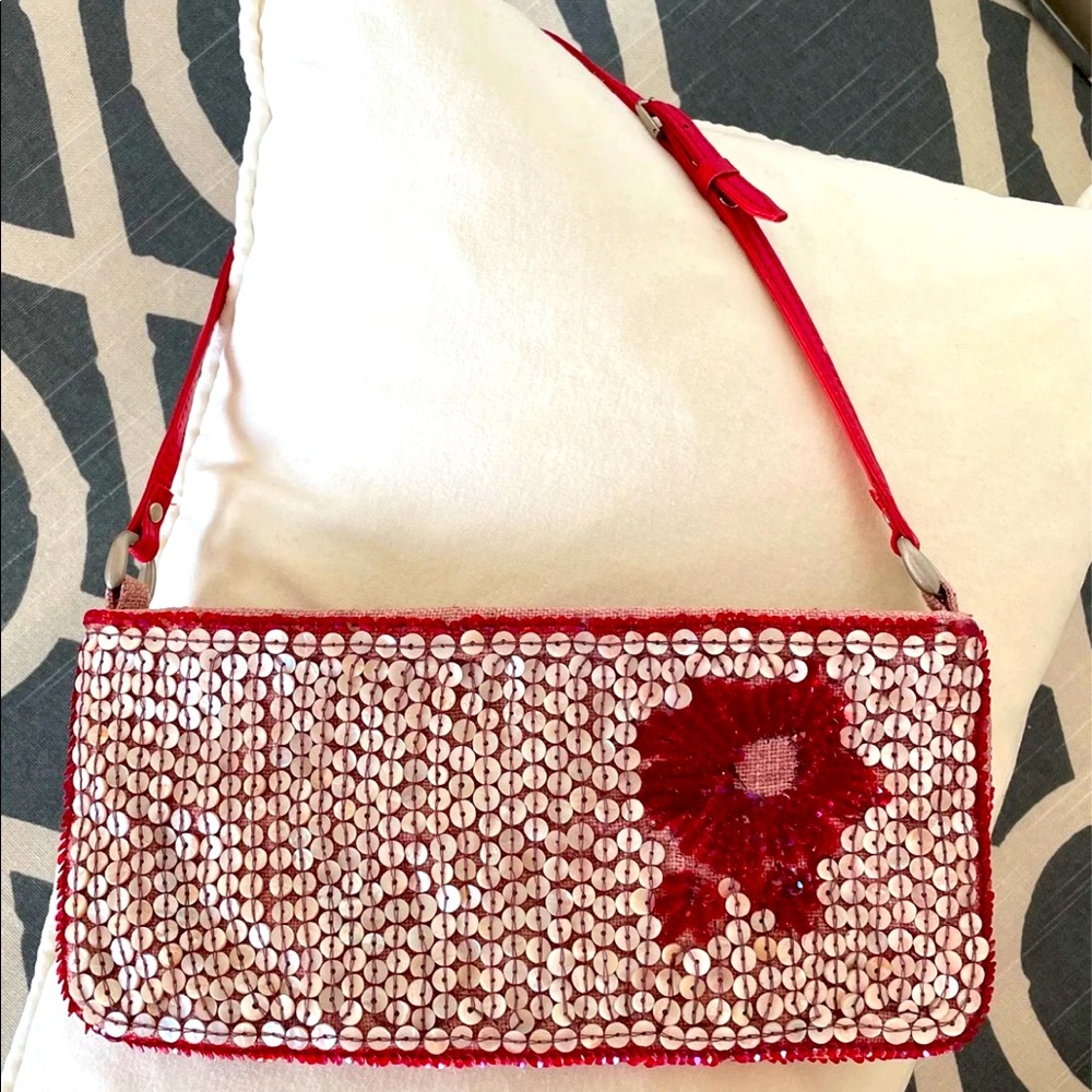 CHAN LUU Silk Mother of Pearl Bag Anthropologie